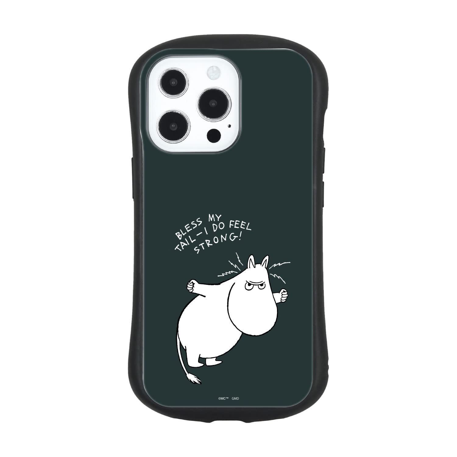 【新着商品】アングリームーミン ハイブリッドガラスケース Pro(6.1インチ)対応 iPhone13 MMN-72B ムーミン グルマンディーズ