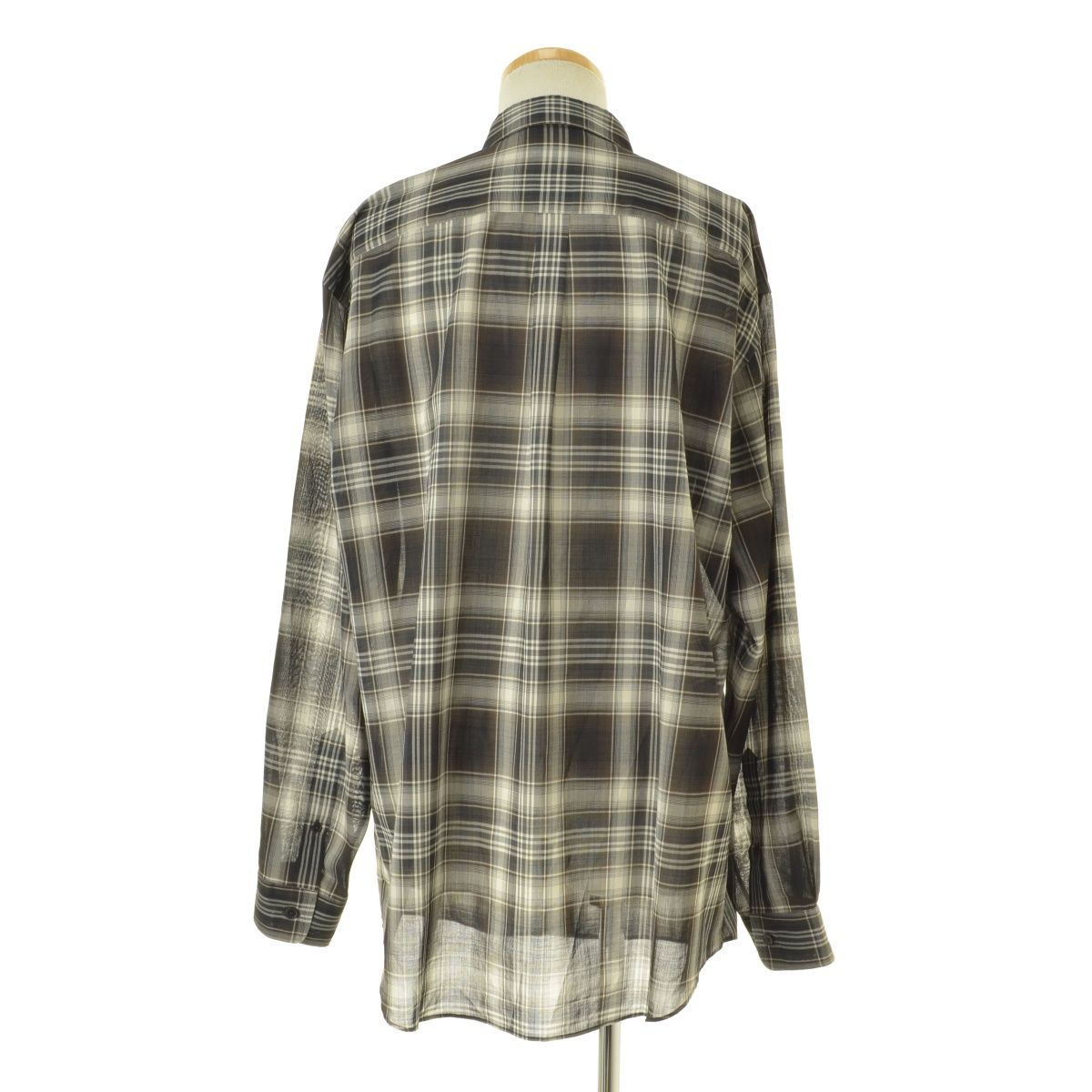 AURALEE】21AW A21AS01EM WOOL RECYCLED POLYESTER CLOTH SHIRTS