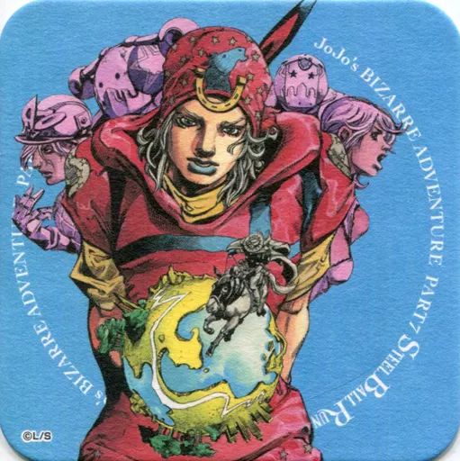 荒木飛呂彦 原画展 冒険の波紋 アートコースター i8【梱60】 JOJO 冒険