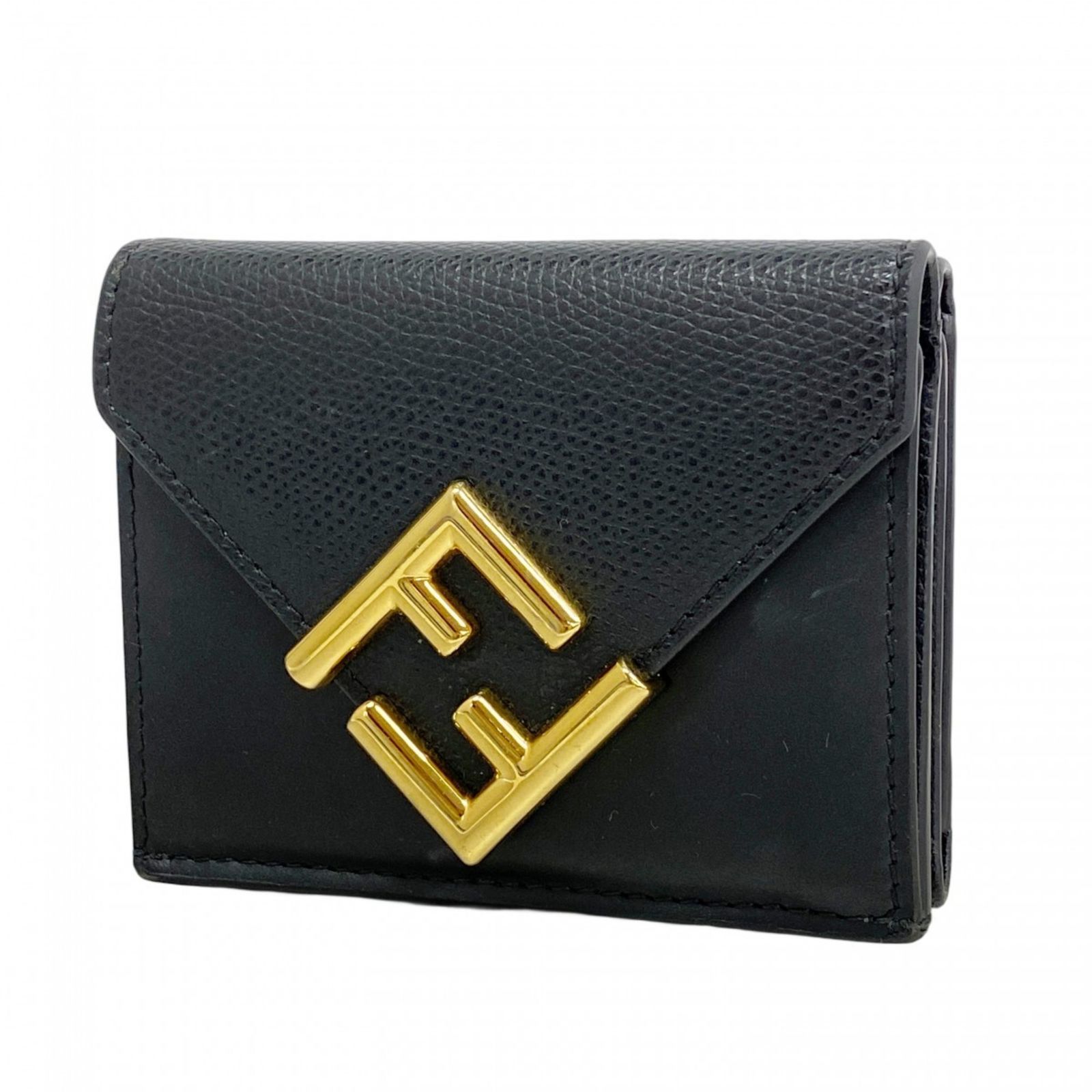 FENDI FFダイヤモンド 三つ折り財布 ブラック フェンディ(Fendi) フェンディ 三つ折り財布 FFダイヤモンド