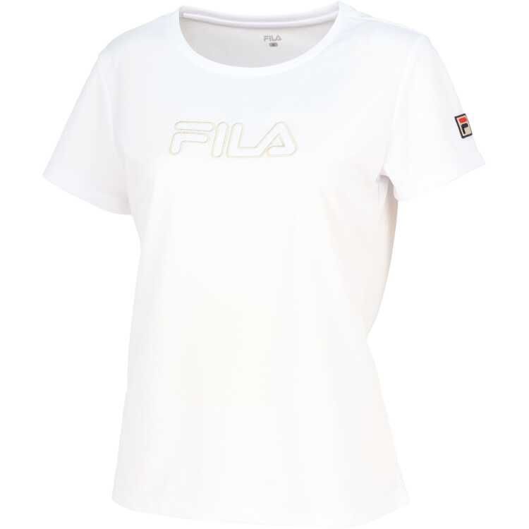 フィラ アップリケTシャツ（レディース) M ホワイト #VL2819-01 FILA 新品 未使用