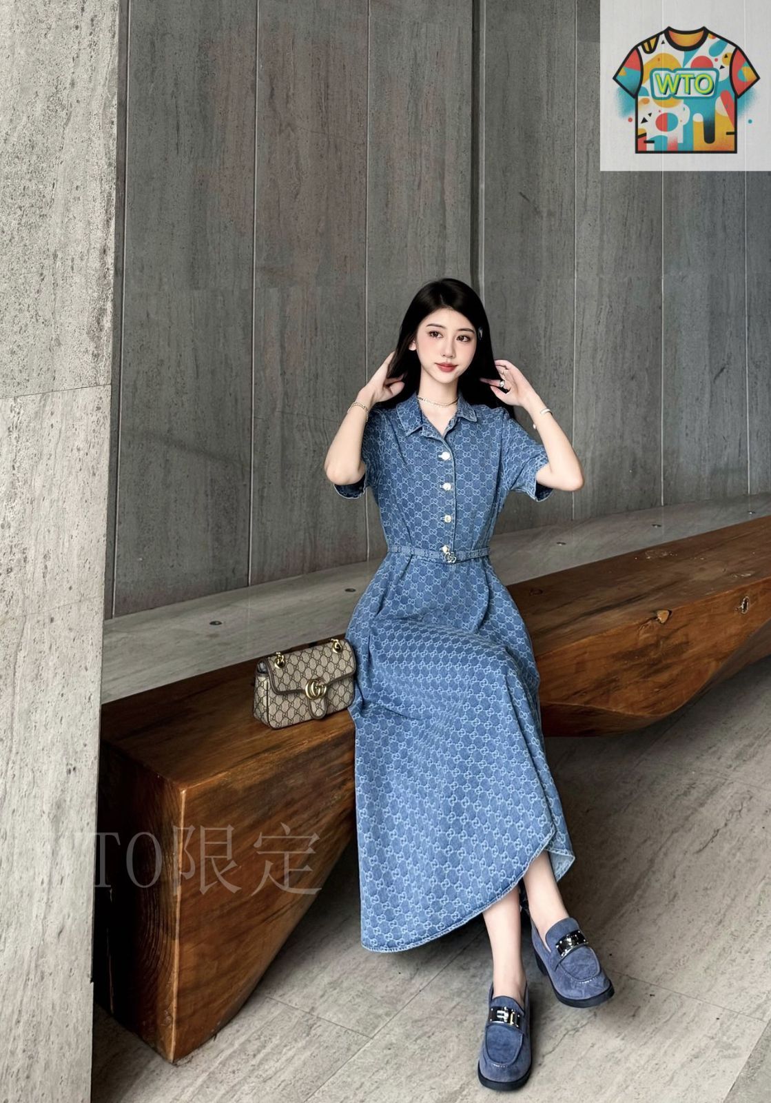 GUCCI グッチ デニムワンピース 今日特価】Gucci グッチ 新作デニムワンピース - メルカリ