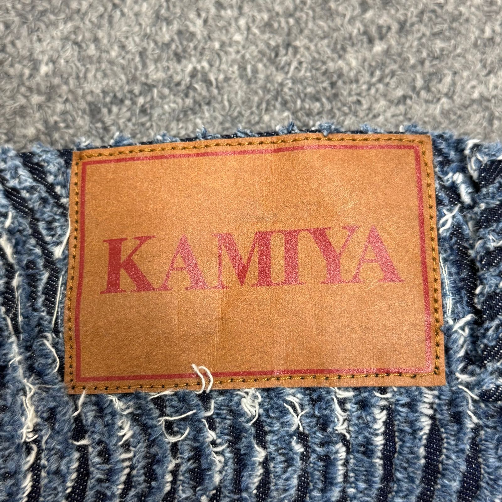 参考上代60500円 KAMIYA 23AW Wave Denim Pants ウェーブデニム
