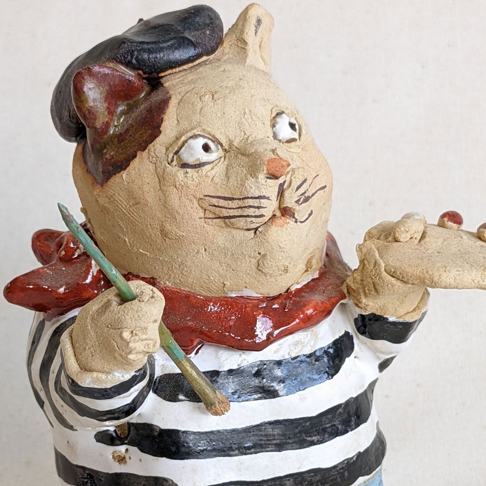 【予約済】ささきようこさん作 陶人形 黒猫と茶トラ 入荷、モノ。ささきようこ陶人形 6点 | まつりブログ