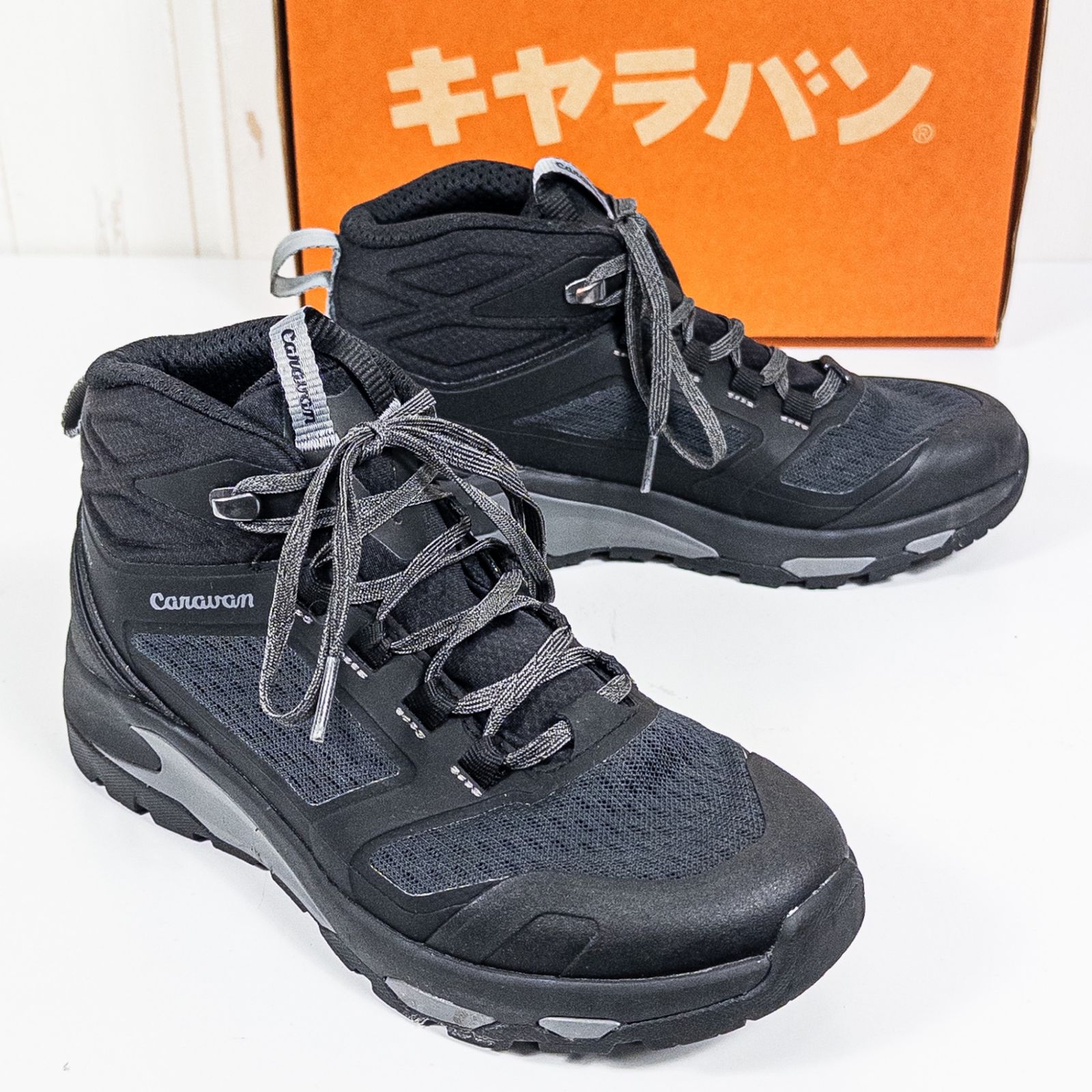 Unisex 23.0cm ブラック系 Caravan キャラバン C1_DL MID トレッキングシューズ フットウェア ハイキングシューズ z00053289 ハイキングシューズ フットウェア