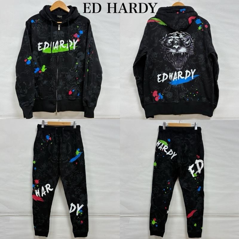 Ed Hardy セットアップパーカー Ed Hardy エドハーディー ed hardy セットアップ パーカー