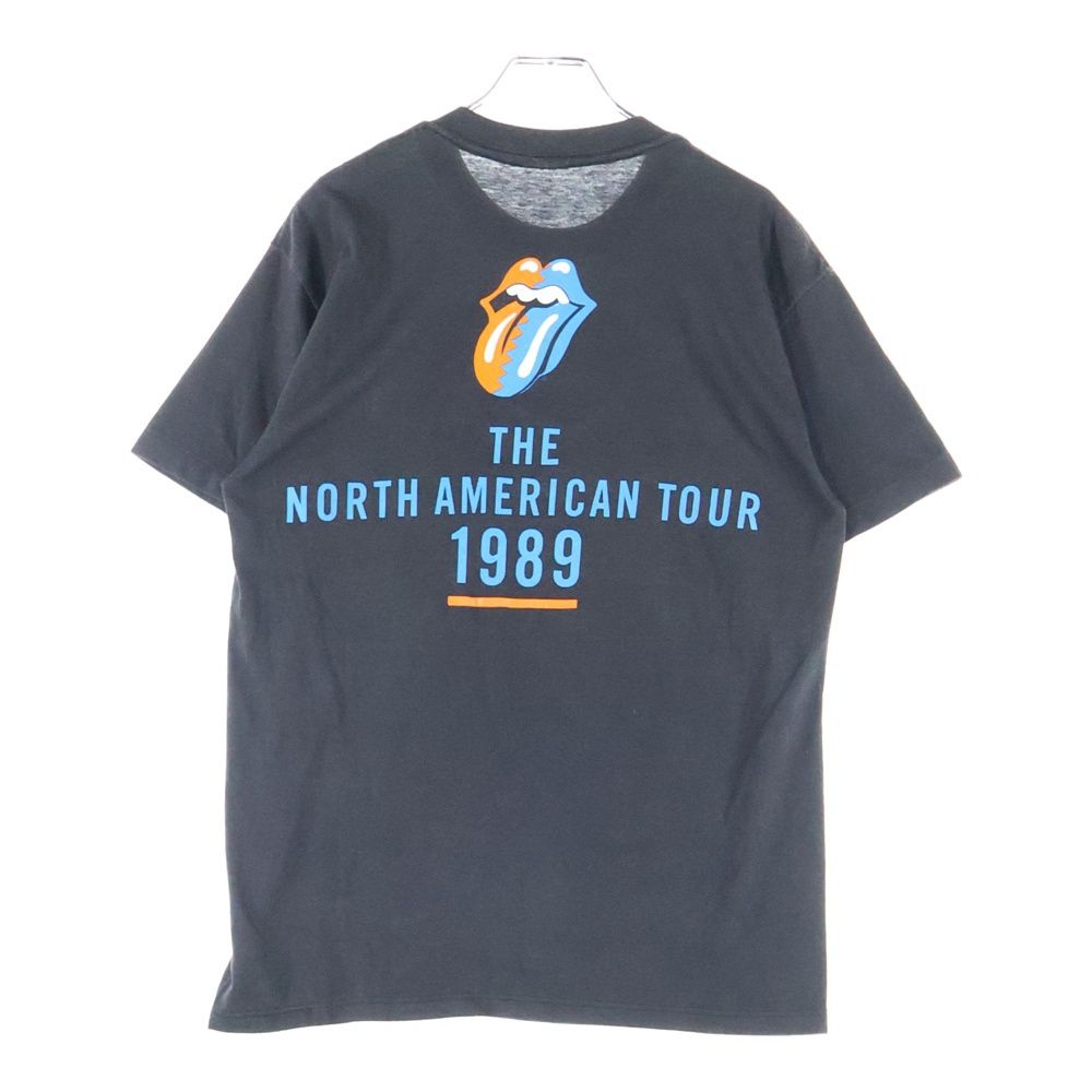 VINTAGE ヴィンテージ 80S VINTAGE ROLLING STONES NORTH AMERICAN TOUR プリント 半袖Tシャツ カットソー ブラック