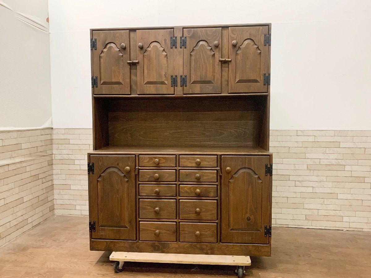 品 アンファン enfant カップボード カントリー調 食器棚 キッチン パイン材 カントリー家具 畑1126 USTAUSTRALIA_COM_AU