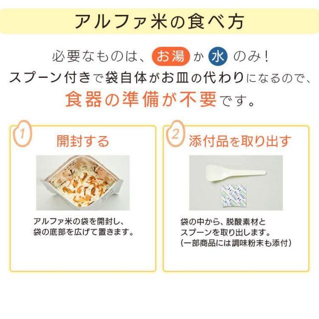 アルファ米 新アルファ米12種類×2ケース