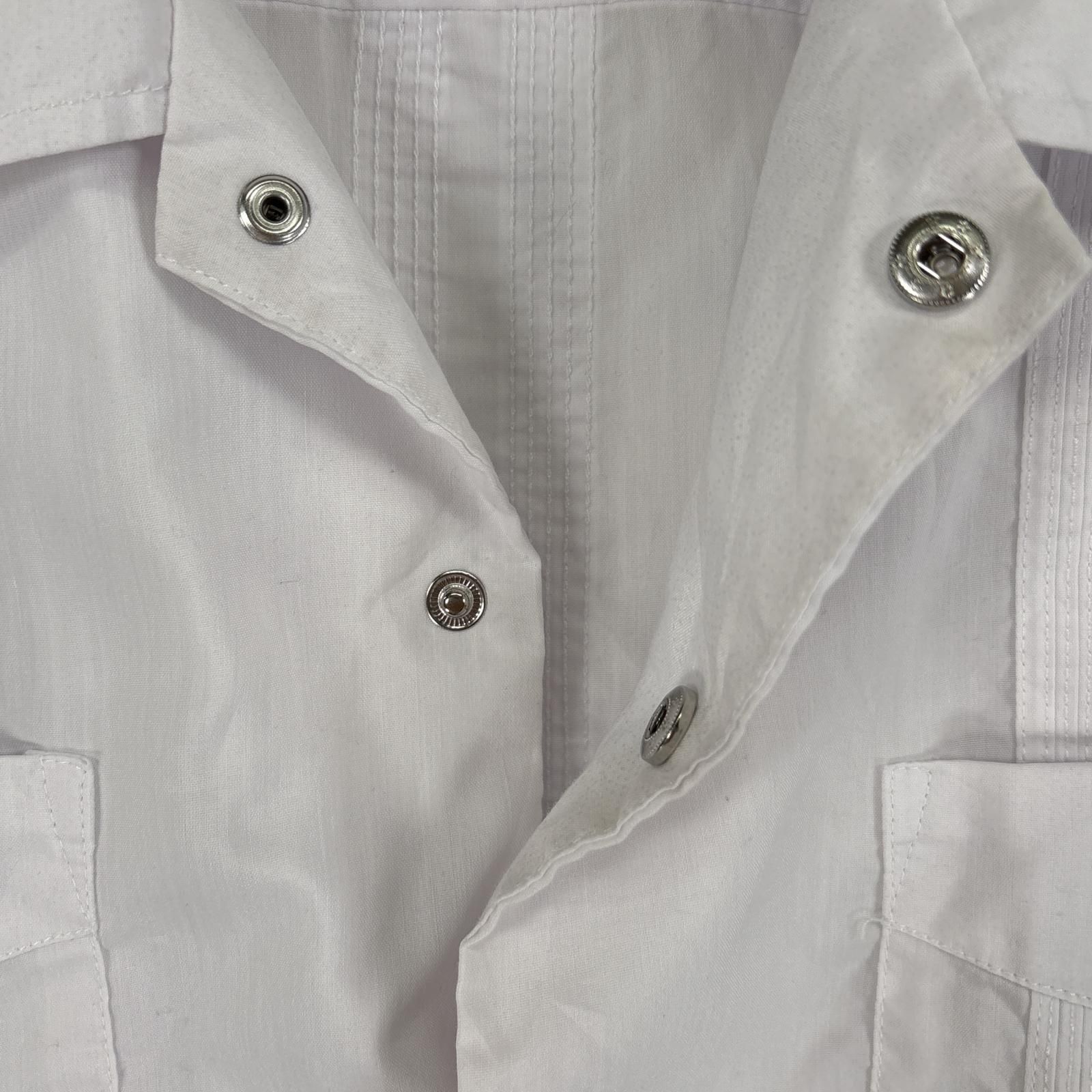 古着 GUAYABERA 半袖シャツ キューバ 4つポケ 刺繍デザイン