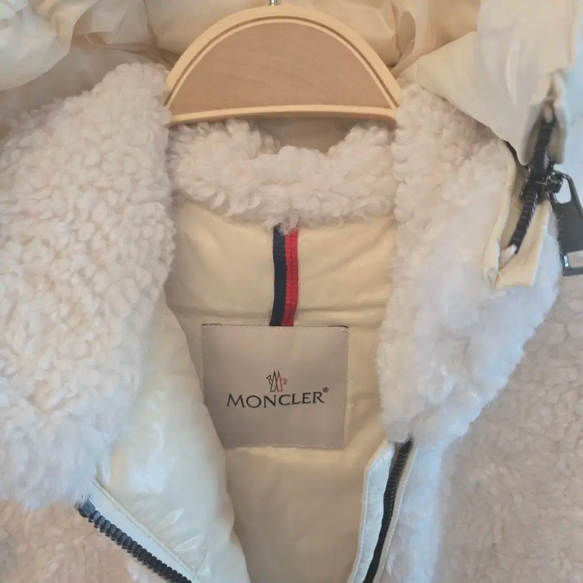 MONCLER モンクレール アイボリー ボア ロング ダウン キッズ 12 税金 152cm