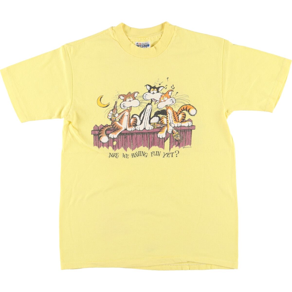 古着 80年代 ヘインズ Hanes BEEFY-T プリントTシャツ USA製 メンズS ヴィンテージ /eaa450636 【中古】/eaa450636