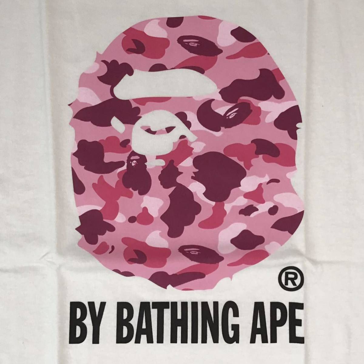 ☆新品☆ Pink camo APE HEAD Tシャツ Lサイズ a bathing ape BAPE 