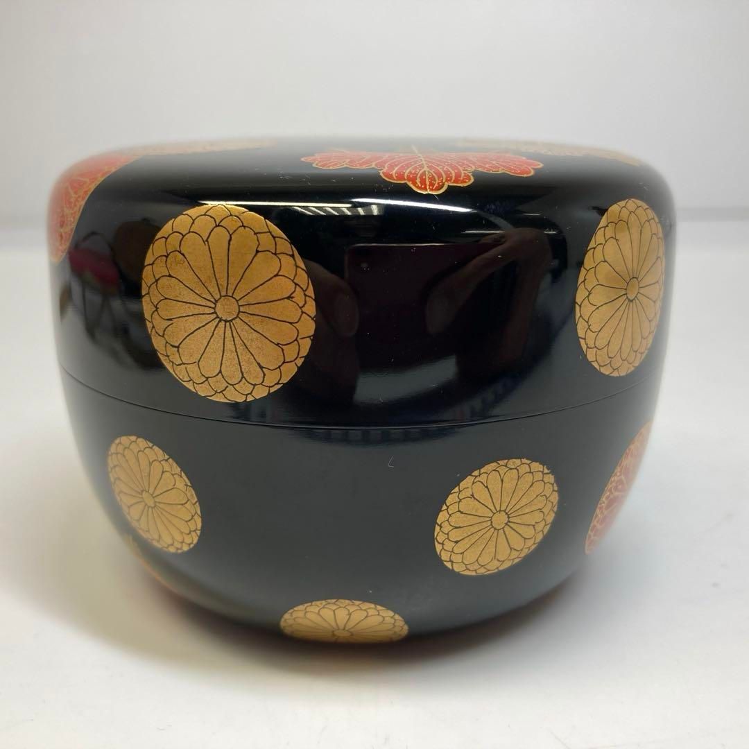 茶3 松雲作 高台寺蒔絵 平棗 共箱 東さ6-0709