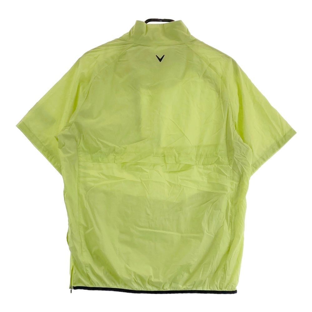 サイズ L CALLAWAY キャロウェイ ハーフジップ 半袖ブルゾン イエロー系 240101527803 ゴルフウェア メンズ ストスト