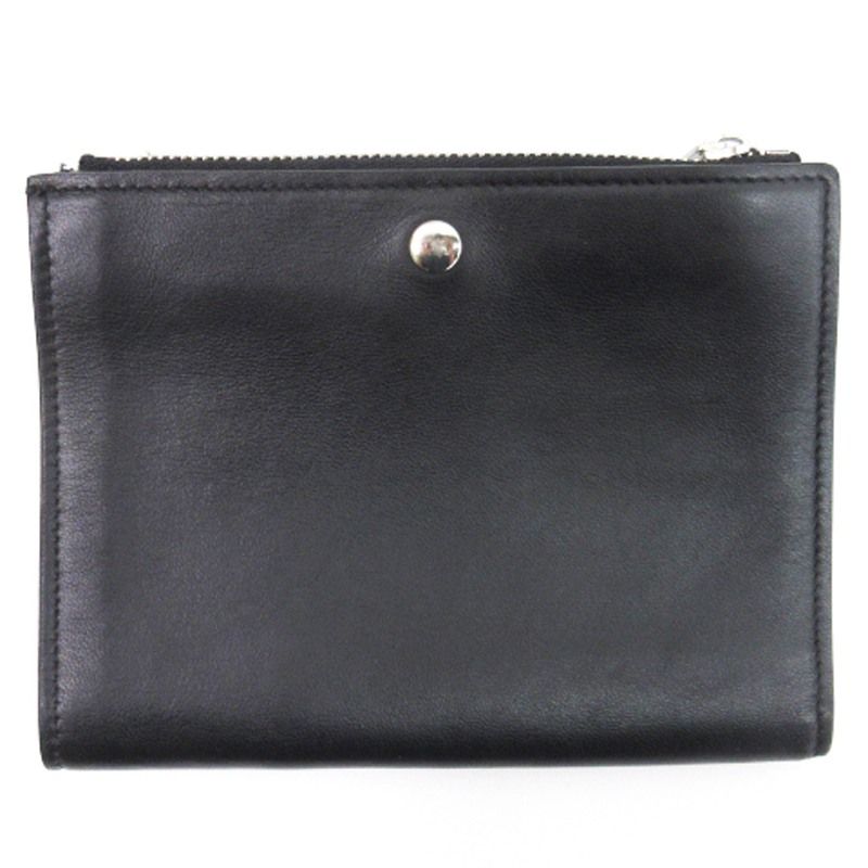 【未使用】MM6エムエム6マルジェラ 38 ブラックレザー MM6 エムエムシックス メゾンマルジェラ Maison Margiela 財布