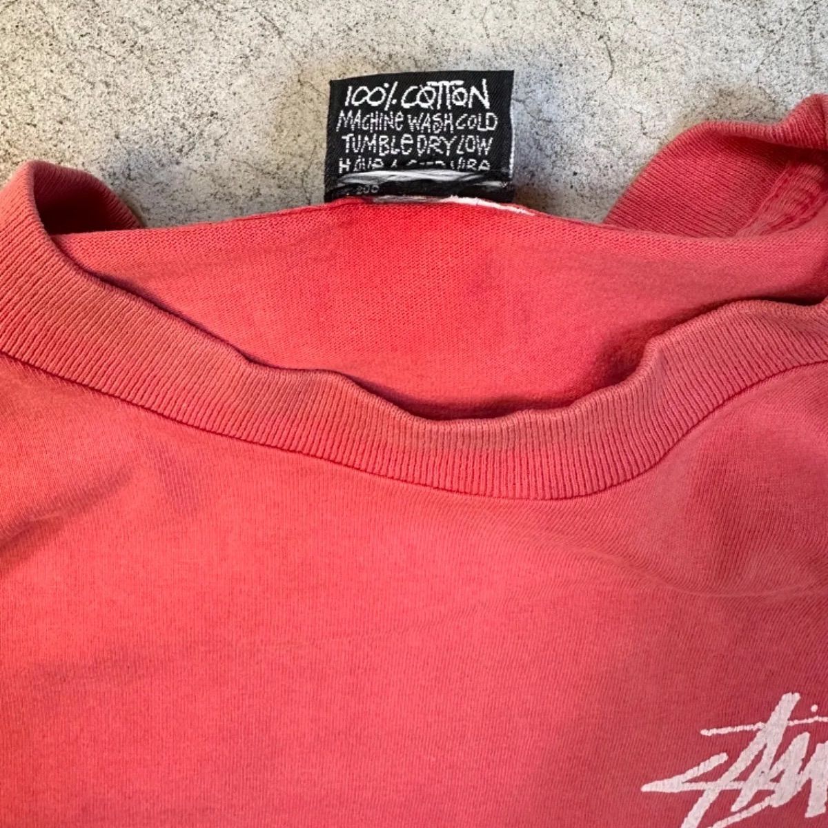 80s OLD STUSSY \"Rasta Lion\" オールド ステューシー Vintage T-shirt STUSSY / STUSSY Rasta Lion Black Tag LL Size