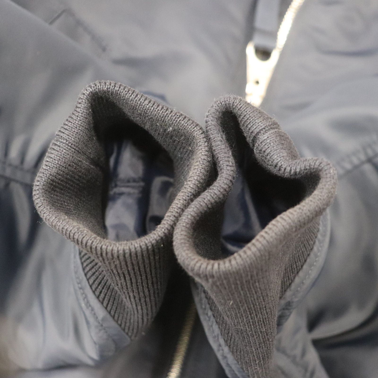 ITA8H7B93BIM BURBERRY バーバリー MA-1 ボンバージャケット ブルゾン ネイビー サイズ44 チェック レディース アウター WWW_MORNINGWALKER_COM