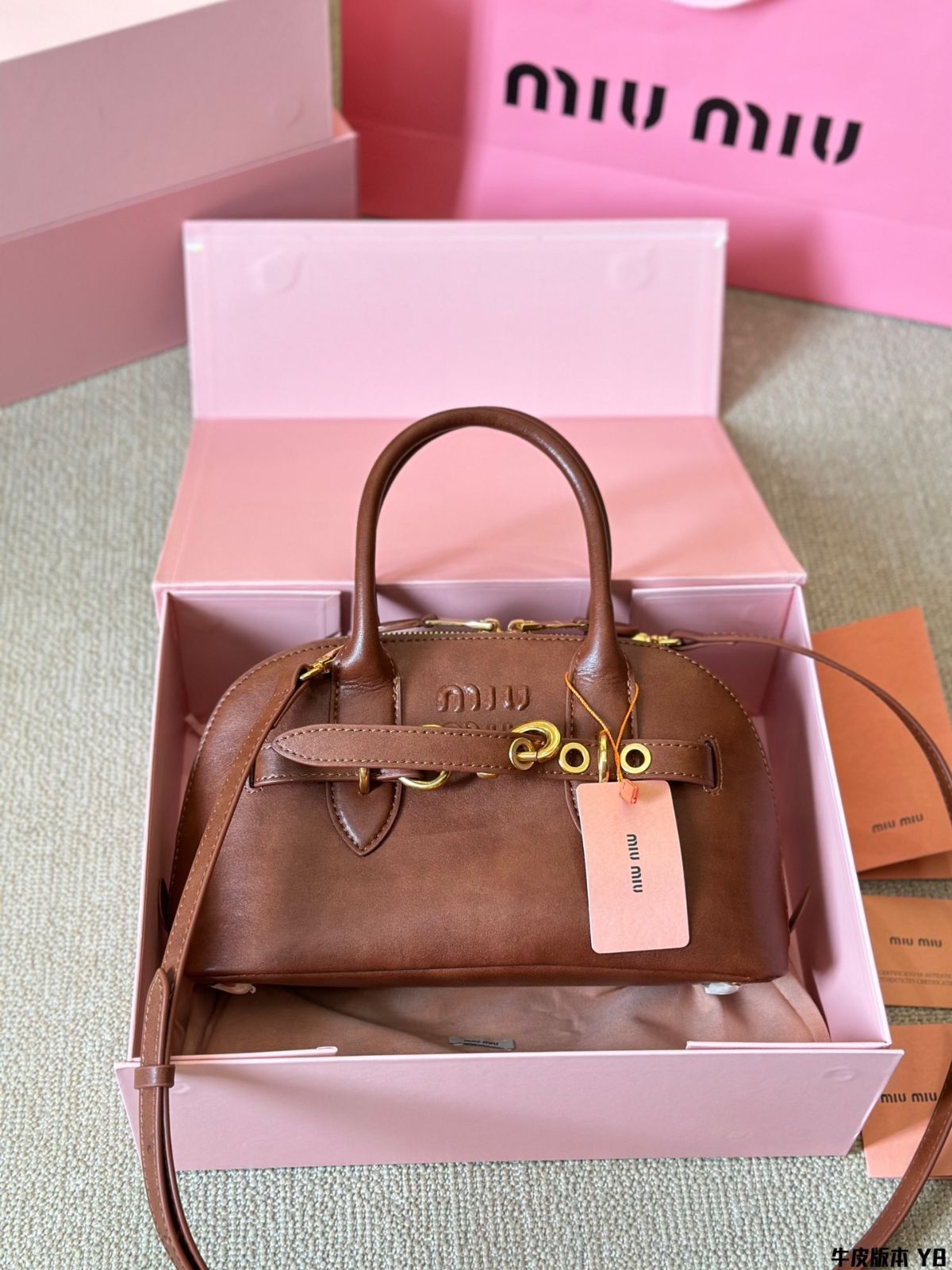 MiuMiu | 正規品/関税送料込み AVENTURE トートバッグ 送料無料》 MIU MIU Aventure nappa leather bag (MiuMiu