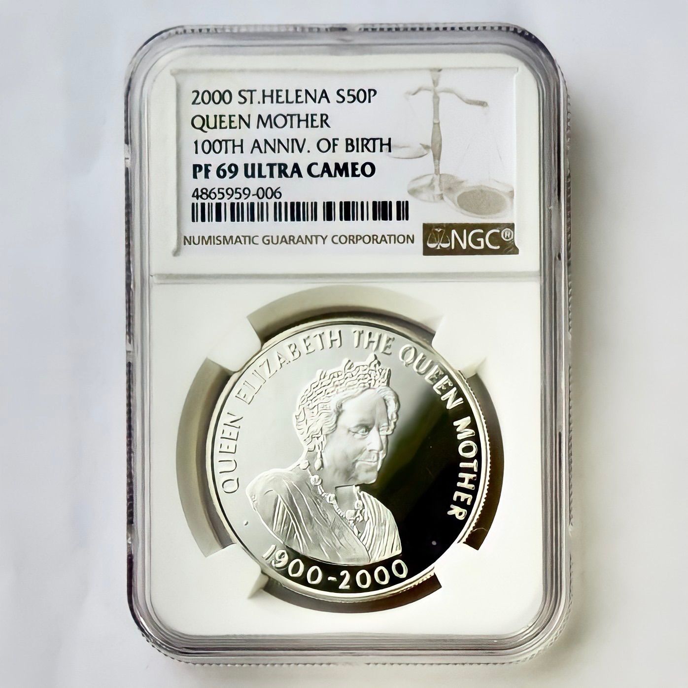 2000 クイーンマザー 生誕100年記念 ￡5 銀貨 NGC PF69UC 2000 クイーンマザー生誕100周年記念 5ドル銀貨 NGC PF68UC 2000