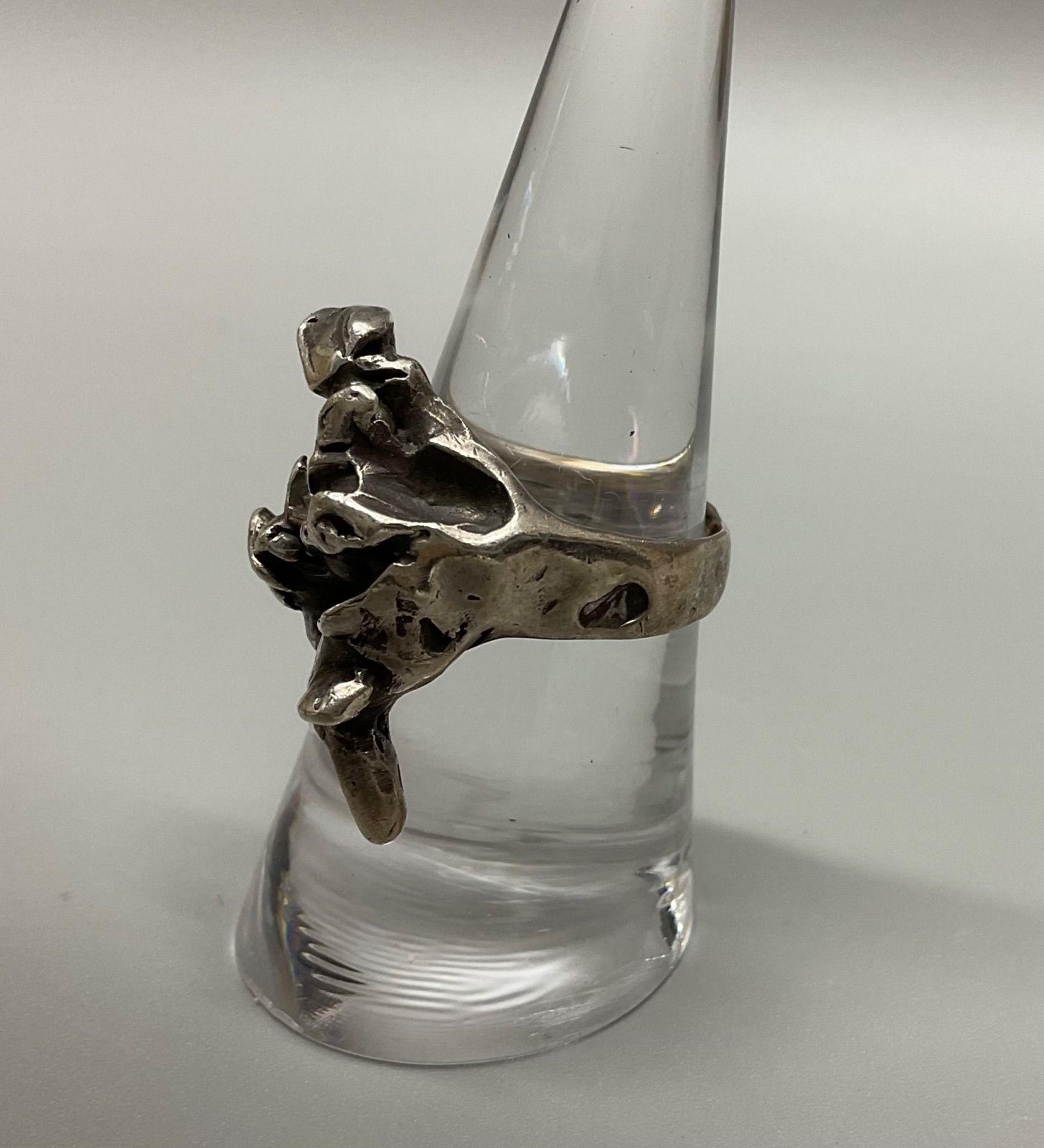 w1 シルバーリング silver刻印 15号 11.1g アンティーク ヴィンテージ