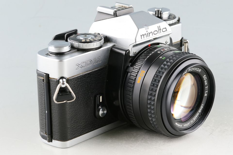 フィルムカメラ MINOLTA XD MINOLTA（ミノルタ）XD／世界初の両優先一眼レフは上質な操作感が