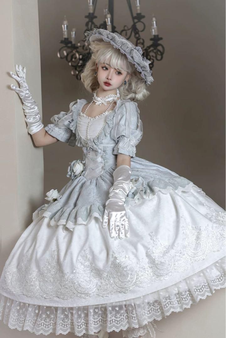 豪華ロリータドレス重厚感たっぷり 特別なイベントにもぴったり 社交ダンスドレス ラテンダンス衣装 レッスンウェア ステージ衣装