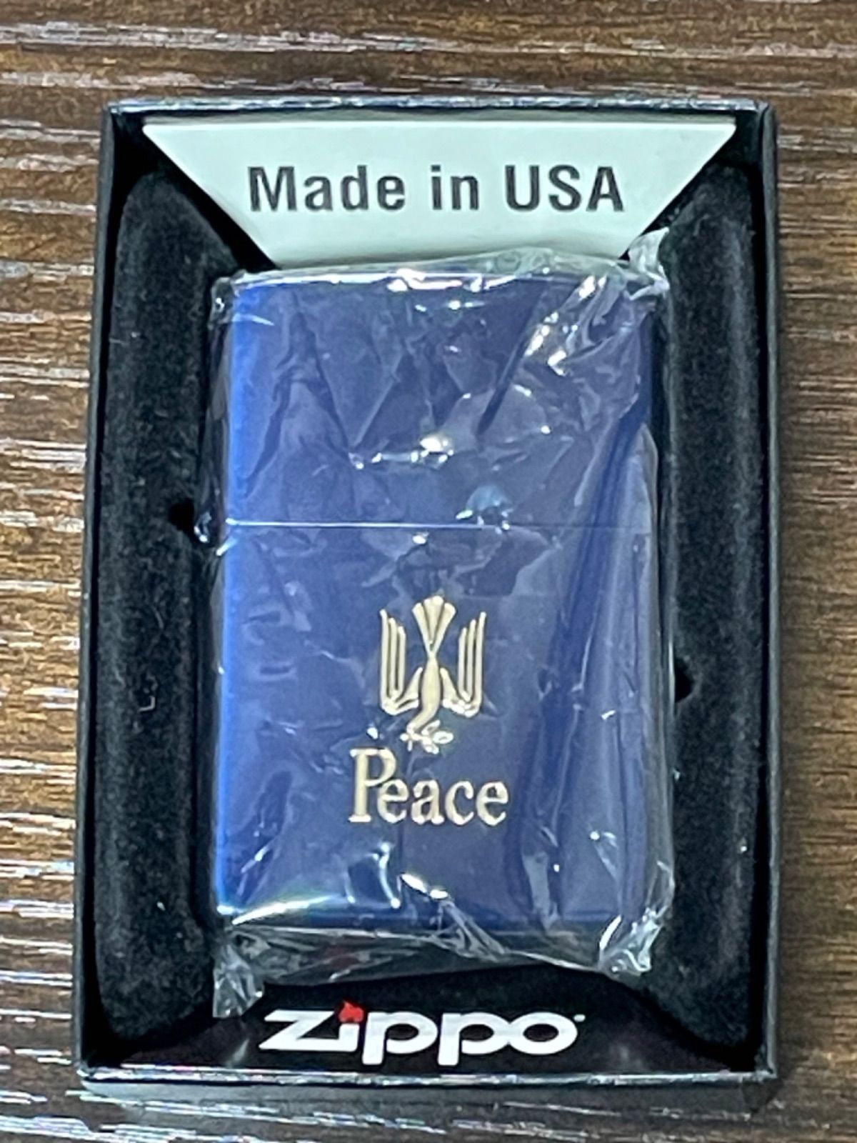 zippo ピース ブルーチタン 限定品 Peace BLUE TITAN 2020年製 PEACE