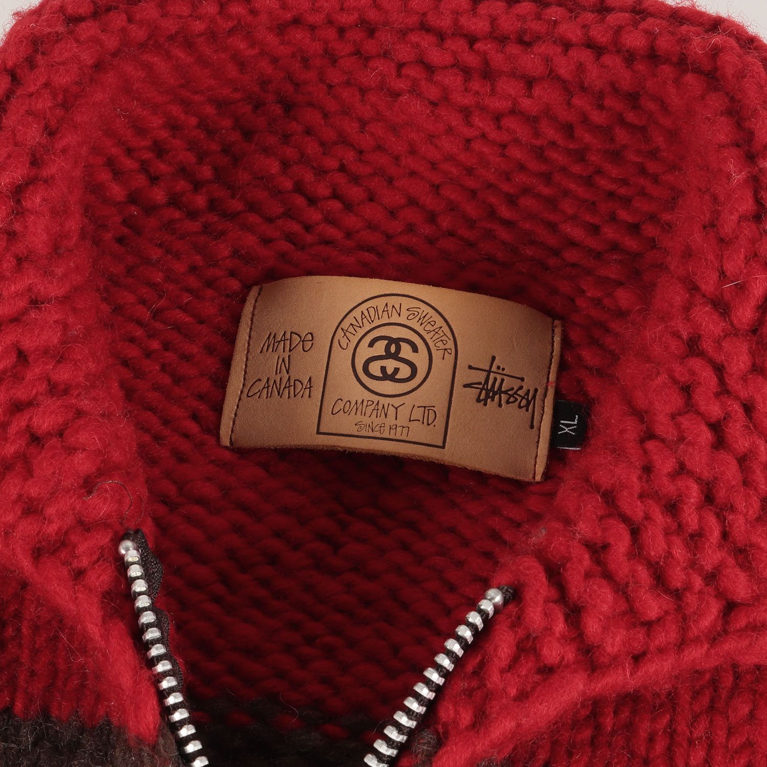 STUSSY ステューシー ニット サイズ:XL ベンチレーション フルジップ 