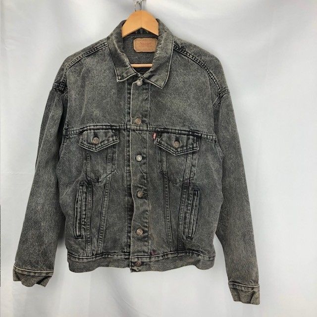 90s Levi's 70507 ブラックデニムトラッカージャケットLサイズ