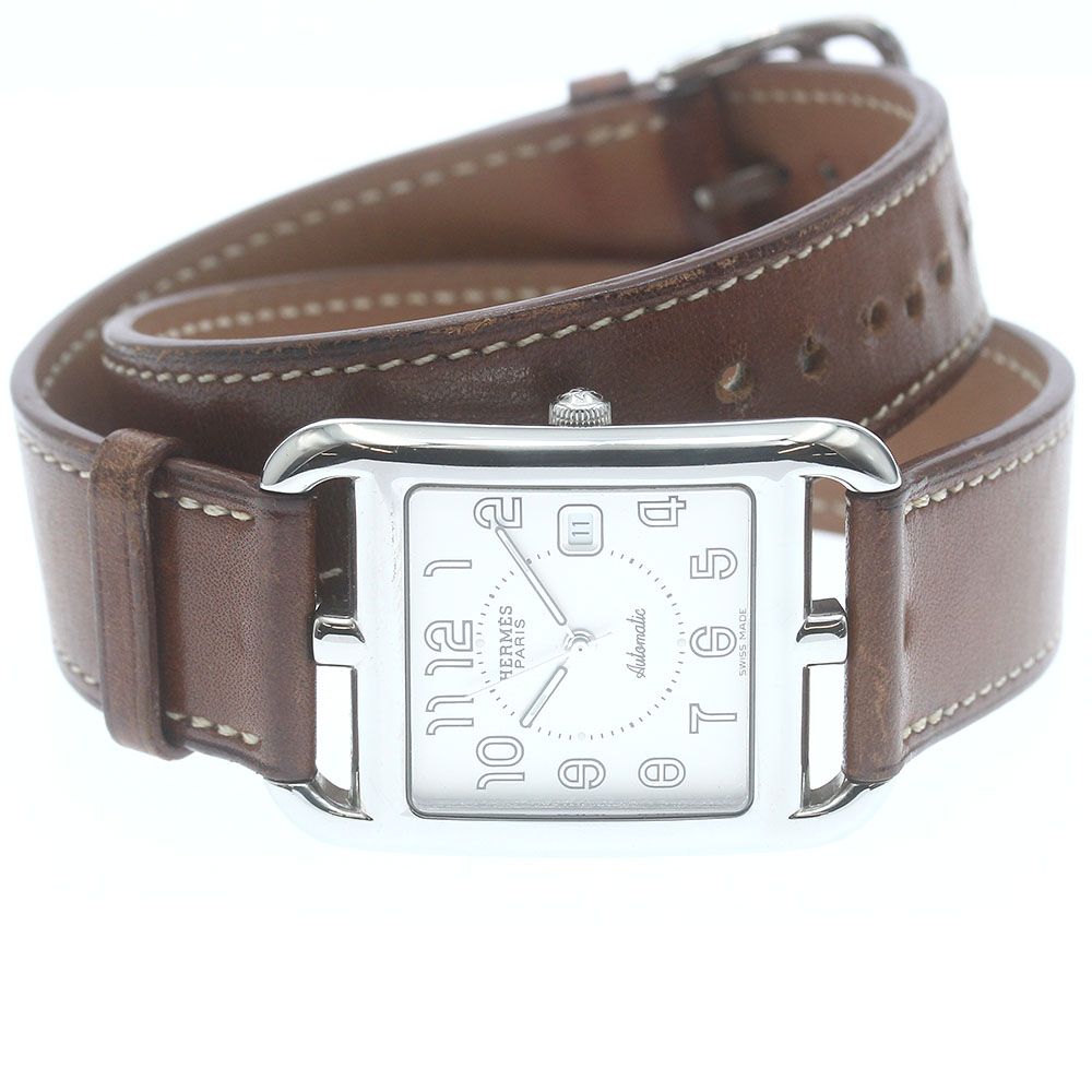 HERMES エルメス レディース ショート バイカー ベージュ Hロゴ