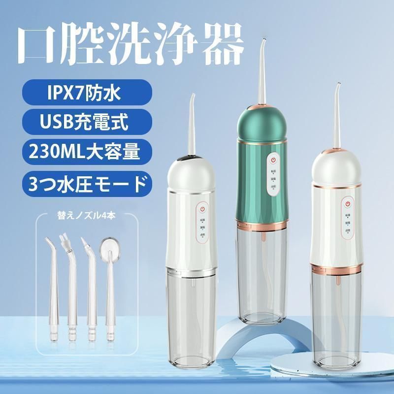 口腔洗浄器 USB充電式 歯磨き 口臭防止 高圧洗浄 歯石取り 携帯型 口腔洗浄機 ジェットウォッシャー 替えノズル プレゼント 口内洗浄機 2023最新型