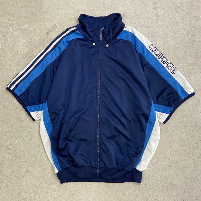 90年代 adidas アディダス 半袖 ジャージ トラックジャケット