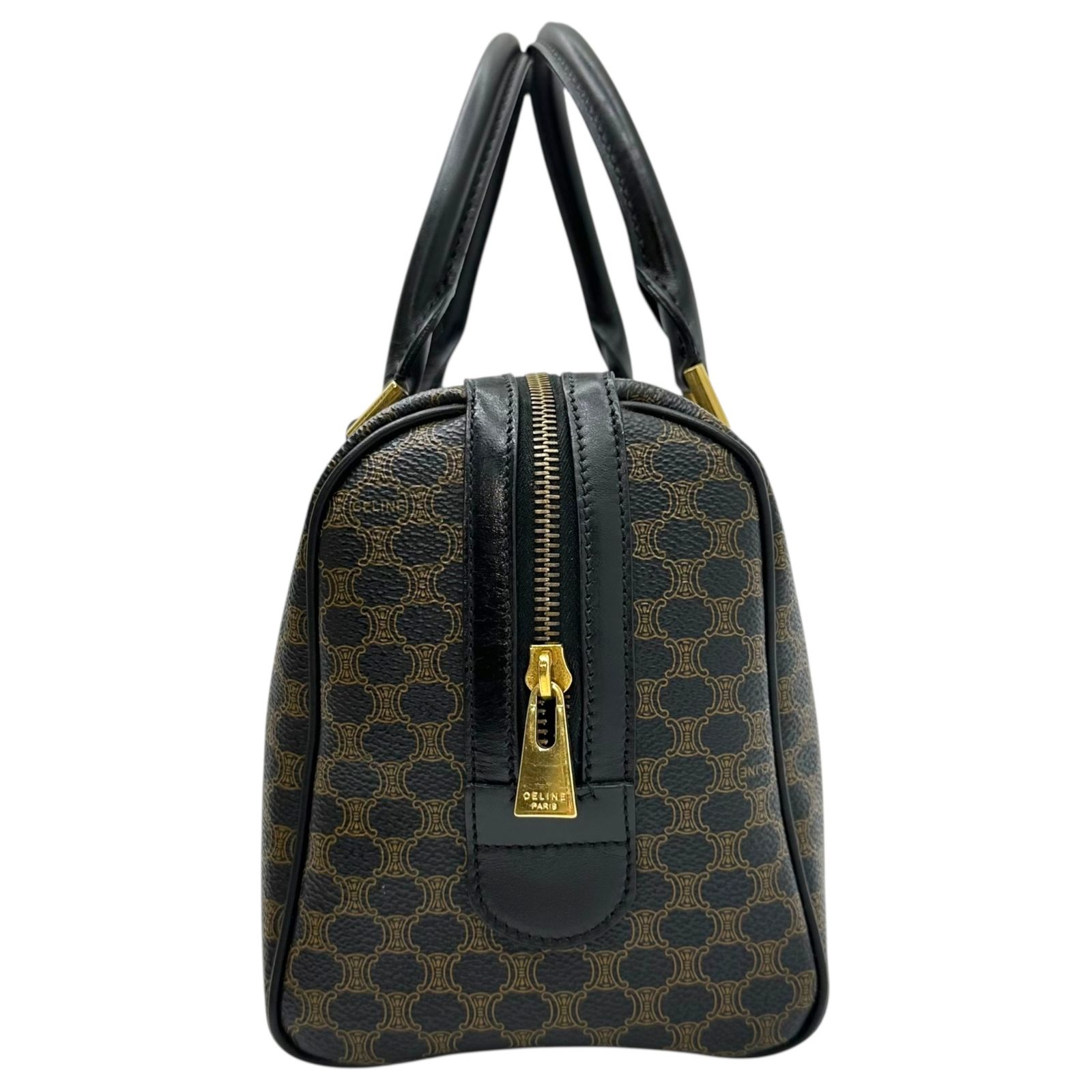 VINTAGE セリーヌ　マカダム　ミニボストン CELINE(セリーヌ) Macadam Pattern Mini Boston Bag マカダム柄
