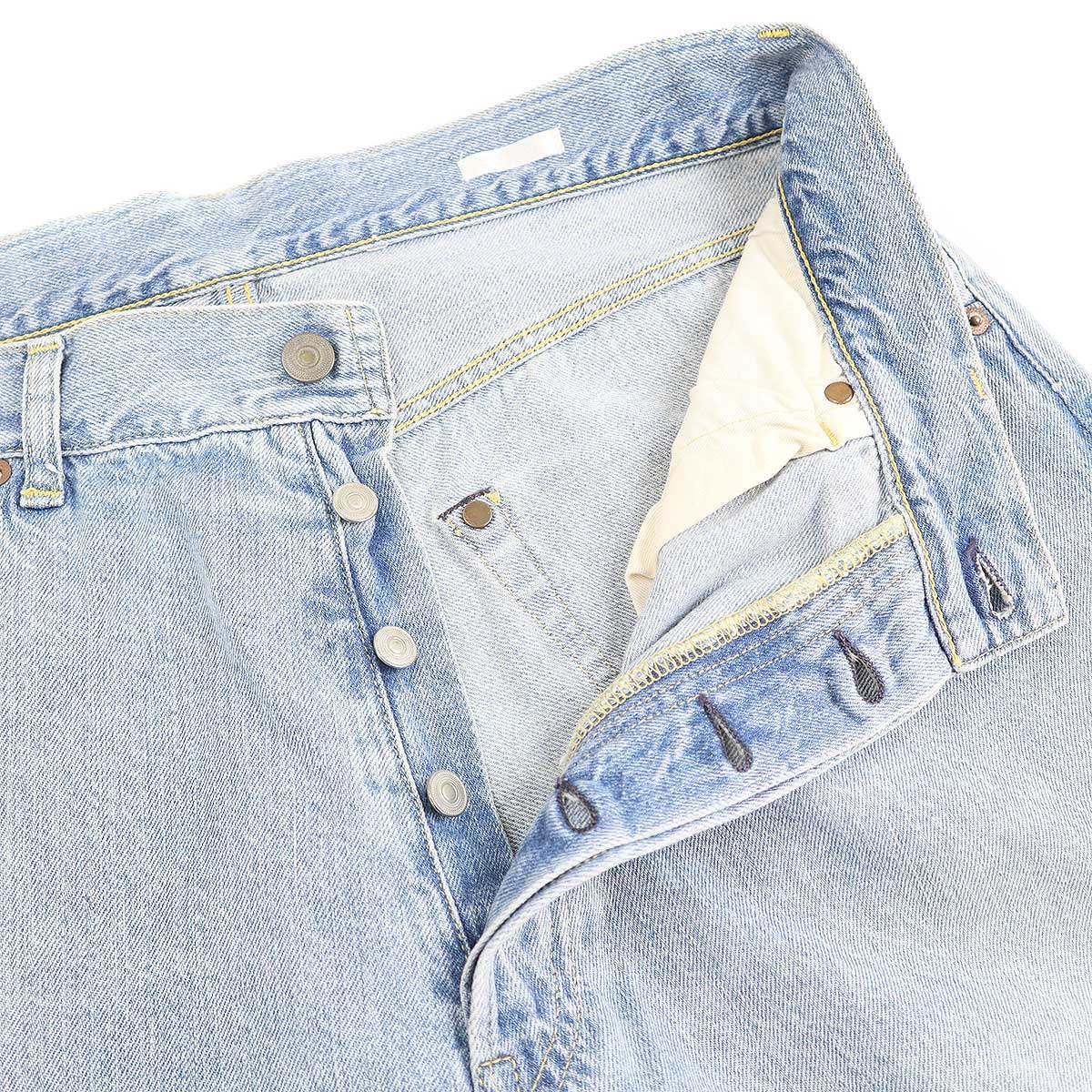 COMOLI コモリ 21AW 5Pブリーチデニムパンツ U03-03014 ライトブルー 2 