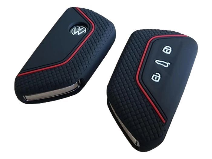 フォルクスワーゲン VW シリコン キーカバー ブラック ゴルフ8 Golf8 Mk8 キーケース キーホルダー  キーレス【カー用品のお店BeeTech】車用品 カーアクセサリー おしゃれ 女性 男性 人気 カーアクセ 小物 - カーパーツ・雑貨のお店 ビーテック  - メルカリ