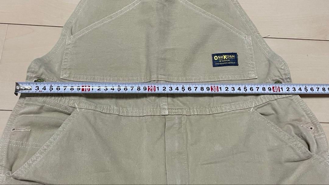 OshKosh ベージュ オーバーオール - メルカリ