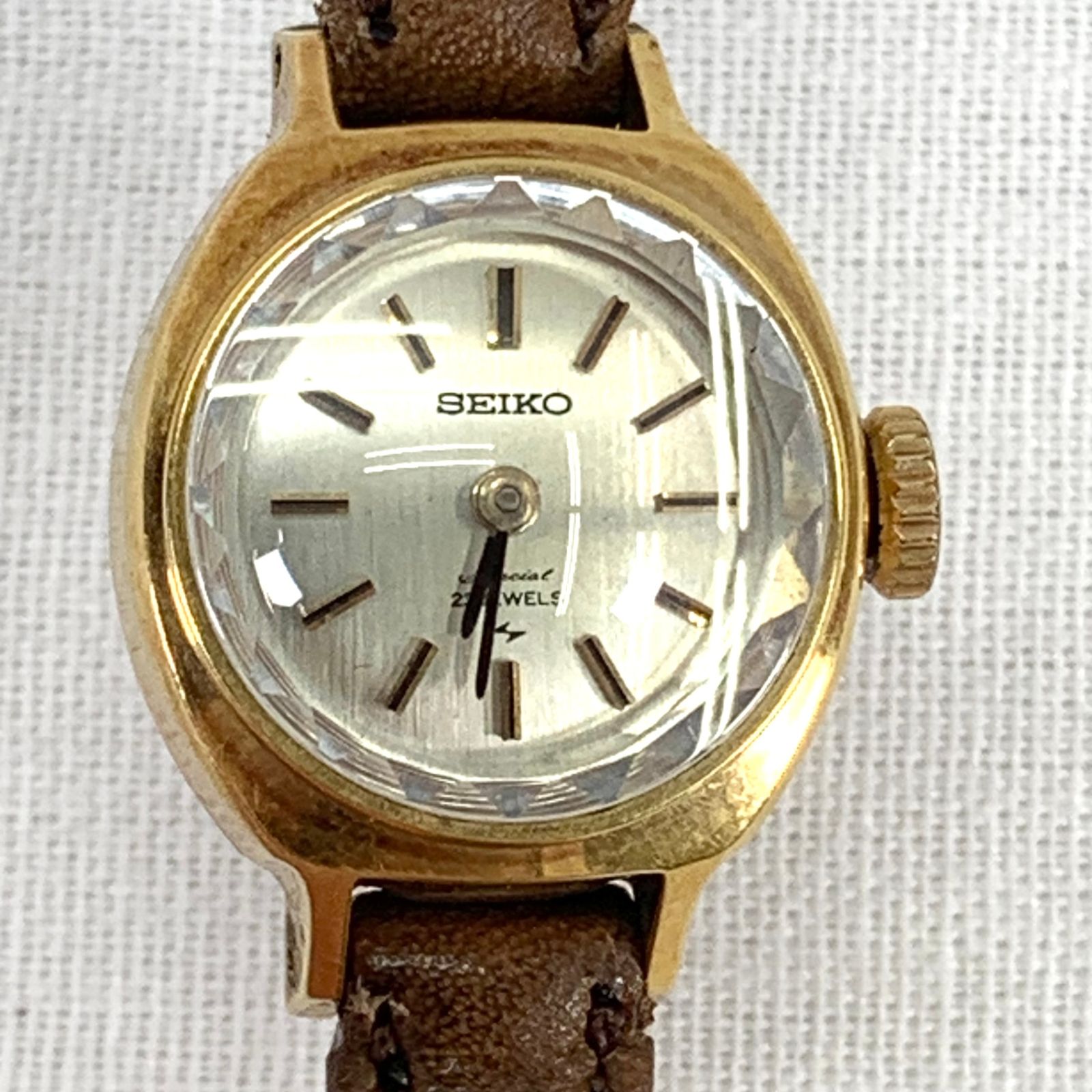 ジャンク品】SEIKO セイコー カットガラス 18K 手巻きレディース腕時計 1140-3040 - メルカリ