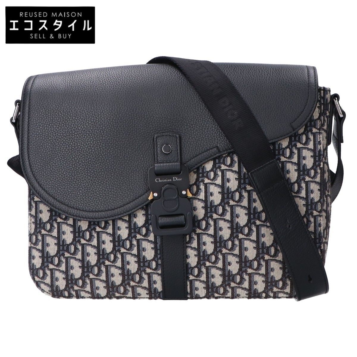 DIOR ディオール 1ADME162YKS_H27E Saddle フラップ付き メッセンジャーバッグ