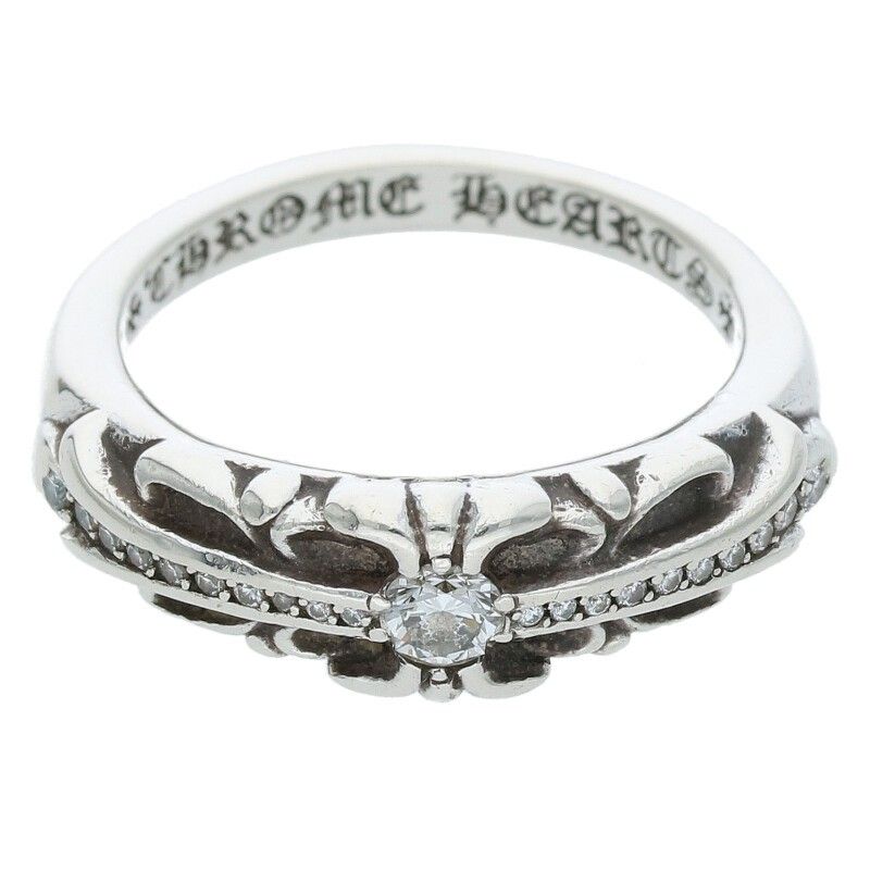 【タクマ☆様用】クロムハーツ ベイビークラシック フローラルクロス CHROME HEARTS ベビークラシックダブルフローラルクロスリング 11号