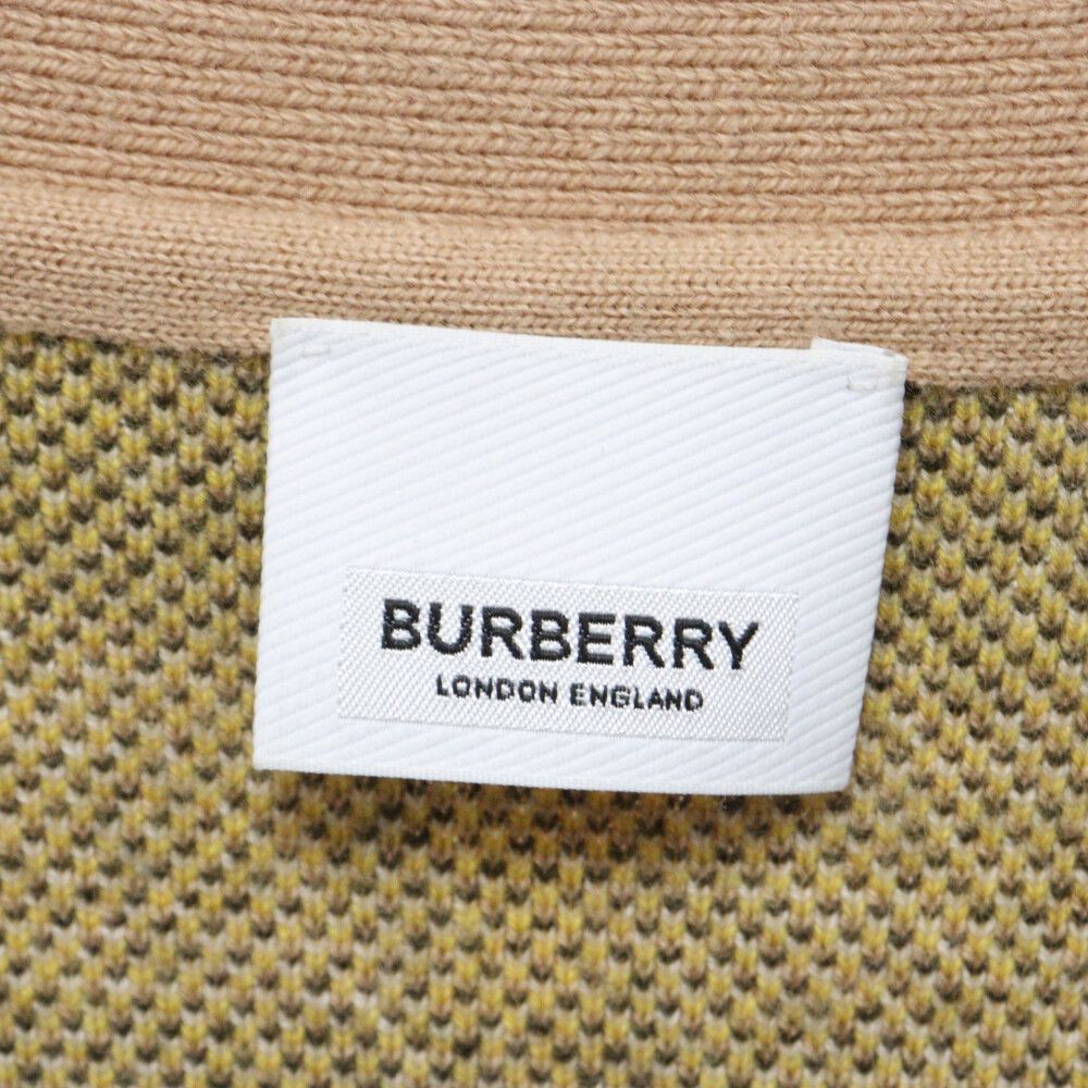 BURBERRY (バーバリー) 22AW WILMORE CHECK CARDIGAN ウィルモアチェックカーディガン 8054098 ブラウン