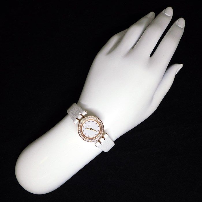 ブルガリ BVLGARI 腕時計 B-zero1 ビーゼロワン BZ23WSGDL/12/BZP23SG ダイヤベゼル 12ポイント ダイヤインデックス ホワイト文字盤 白 SS K18PG ホワイト レザーベルト クオーツアナログ 【中古】 ブルガリ BVLGARI 腕時計 B-zero1 ビーゼロワン BZ23WSGDL/12/BZP23SG
