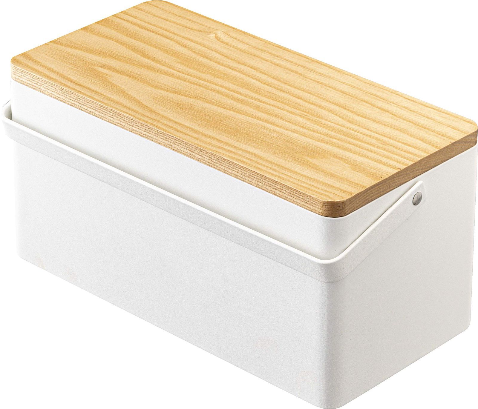 商品 裁縫箱 ホワイト 約W27XD14XH13.5cm 山崎実業 Yam
