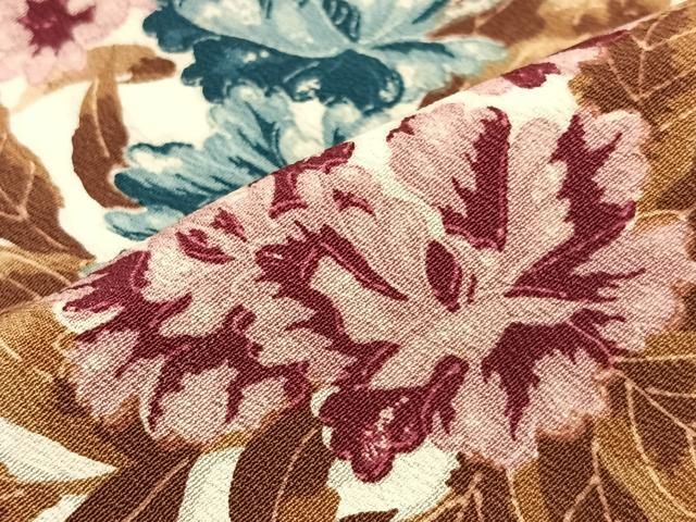 平和屋着物＃アンティーク 大正ロマン 羽織 草花文 正絹 逸品