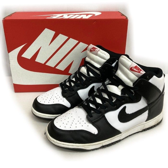 ☆NIKE ナイキ W DUNK HIGH WHITE BLACK ナイキ ウィメンズ ダンク