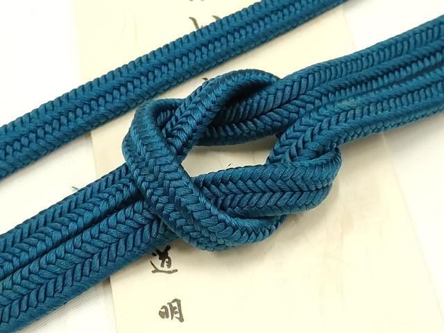 平和屋着物● 上 有職組紐道明 帯締め 冠組 藍色 宮内庁御用 国立博物館御用 東京芸術大学御用 AABB3736ay