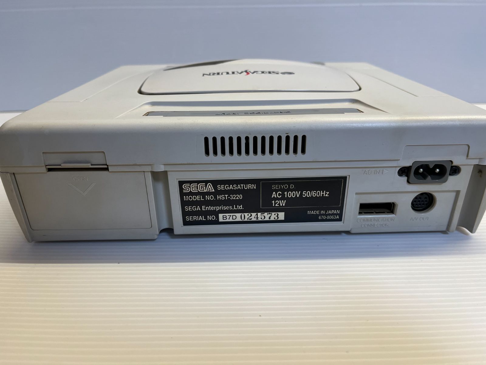 確認 セガサターン ジャンク品 通電確認済み SEGA SEGASATURN セガサターン 本体