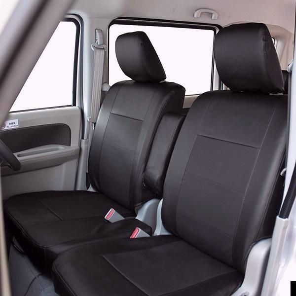 スクラムワゴン シートカバー レザー&パンチング DG17W ブラック レザー調 パンチング加工 フェリスヴィータ