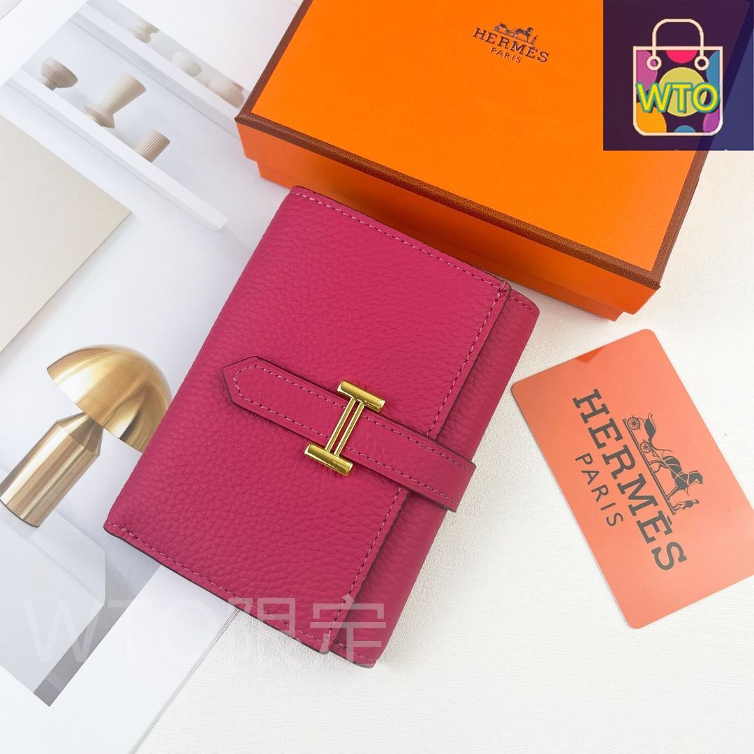 本日限定特価】Hermes Bearn ミニ財布 エプソムレザー ゴールド