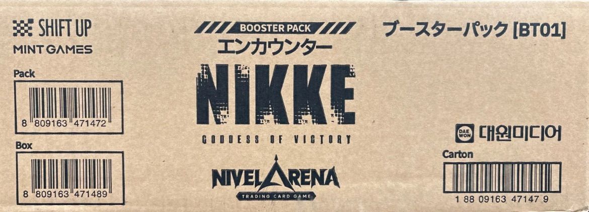 未開封1カートン NIVEL ARENA 勝利の女神 NIKKE ブースターパック BT01 エンカウンター
